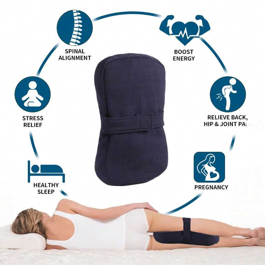 1pc Adjustable Knee Pillow, Suitable For Side Sleepers Back, Leg, Hip And Joint Pain Relief, Lightweight Design, Slow Rebound Side Sleeping Pillow/Leg Pillow